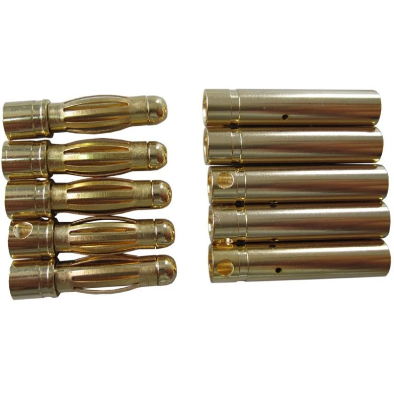 200 парт/Лот высококачественный позолоченный штекер типа банан 3 5 мм для