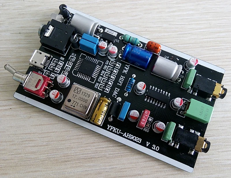 Оливковый ES9023 USB аудио DAC звуковая карта декодер плата HIFI нулевой шум поддерживает ASIO декодирование