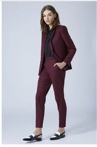 1 Виноград женские деловые костюмы комплект из 2 предметов Блейзер slim fit женские брюки женские костюмы Офисная Униформа элегантные комплекты трусов на заказ - Цвет: 1
