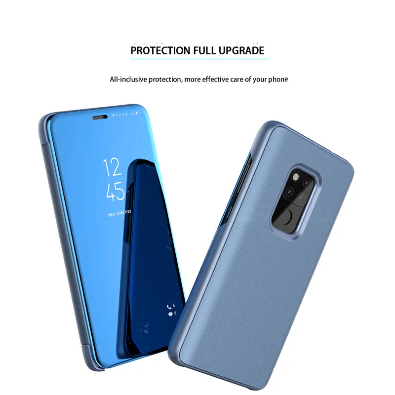 Для Huawei Honor 8X Smart флип-чехол с зеркалом для P9 P10 MATE 20 PRO Кожаный чехол-подставка Mate