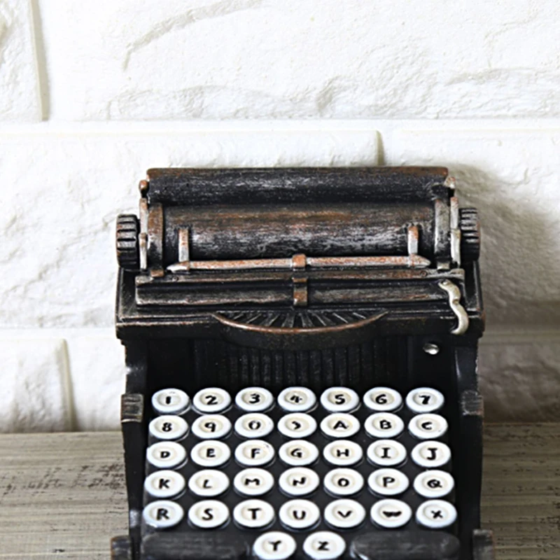 Винтажная Ретро полимерная модель пишущей машинки украшения для камеры реквизит