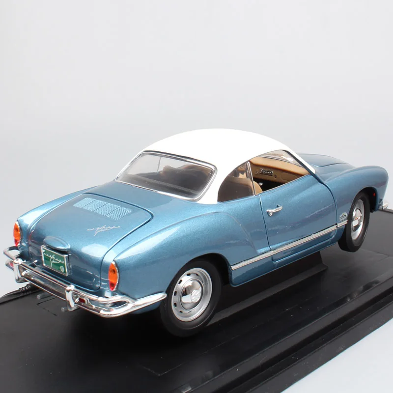 1:18, большие бренды, дорожный знак, классика 1966, Karmann Ghia coupe, литые автомобили, модель автомобиля, миниатюрные игрушки, подарок