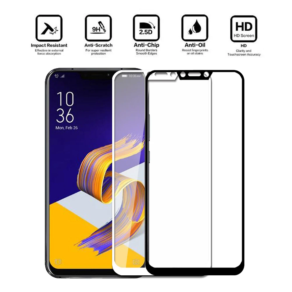 Закаленное стекло ZE620KL для ASUS Zenfone 5 защитная пленка экрана 5Z ZS620KL 2.5D с