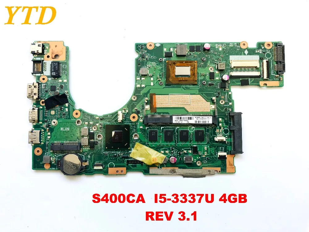 

Оригинал для ноутбука ASUS S400CA, материнская плата 400CA I5-3337U 4 Гб REV 3,1, Протестировано, хорошая Бесплатная доставка