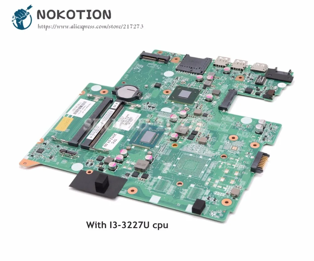 NOKOTION для HP pavilion 14 14-B материнская плата ноутбука I3-3227U CPU 718726-501 718726-001 719086-501 DA0U33MB6D0