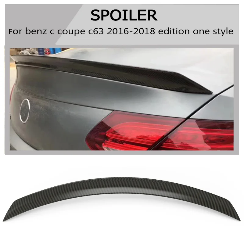 W205 карбоновый спойлер для выпуска 1 Стиль Benz c-класс C63 AMG Coupe 2-дверь 2015-2018 крыло