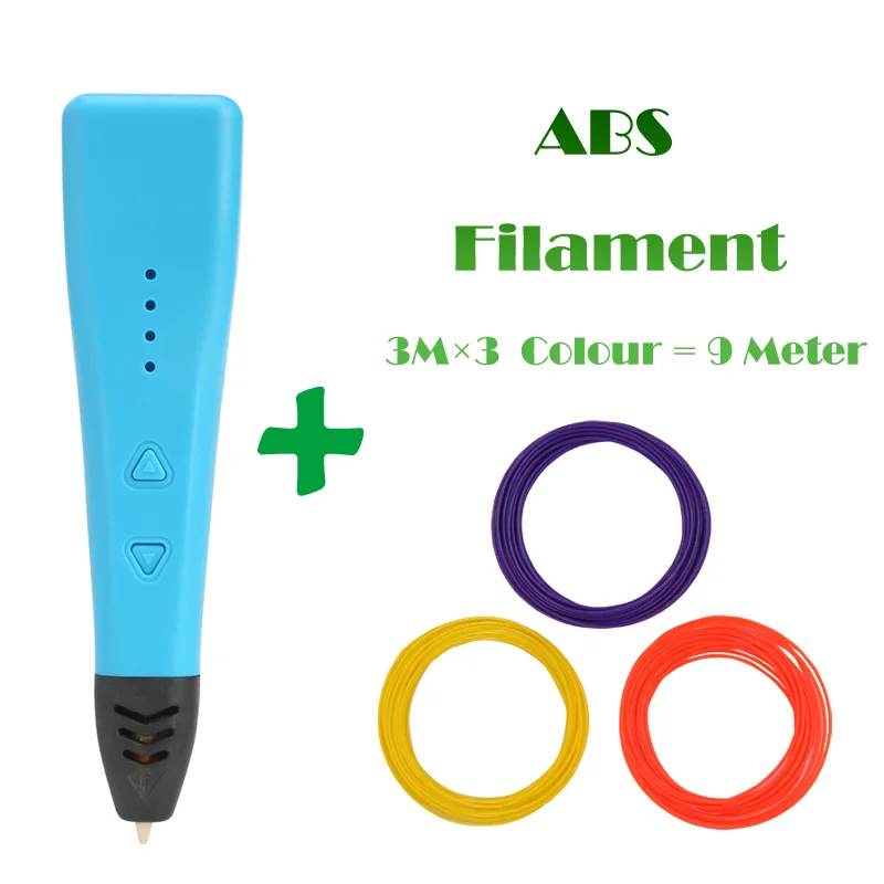 LIHUACHEN RP500A 3d Ручка DIY 3D Ручка для рисования для печати Рисование художественное ремесло поддержка материала ABS/PLA нити - Цвет: Blue