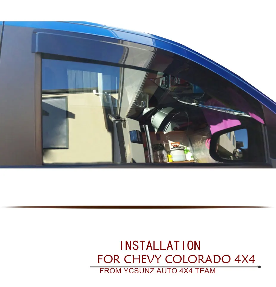 Погодный козырек для окон Holden Chevy Colorado 2012- двойная кабина