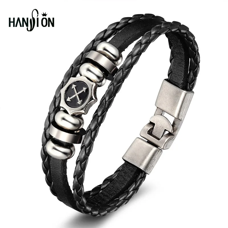 Мужской и женский браслет из натуральной кожи с классической пряжкой | Украшения
