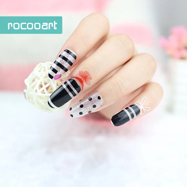 Женский Маникюр Rocooart Y5107 новый блестящий клей для дизайна ногтей наклейки в