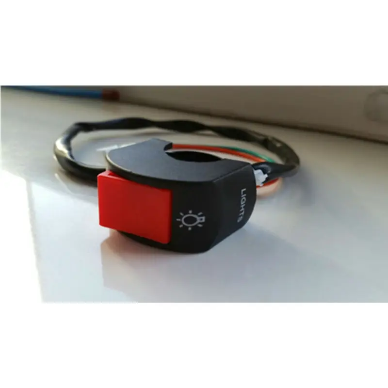 Универсальная кнопка на руль пулевой разъем переключатель света для мотоцикла |