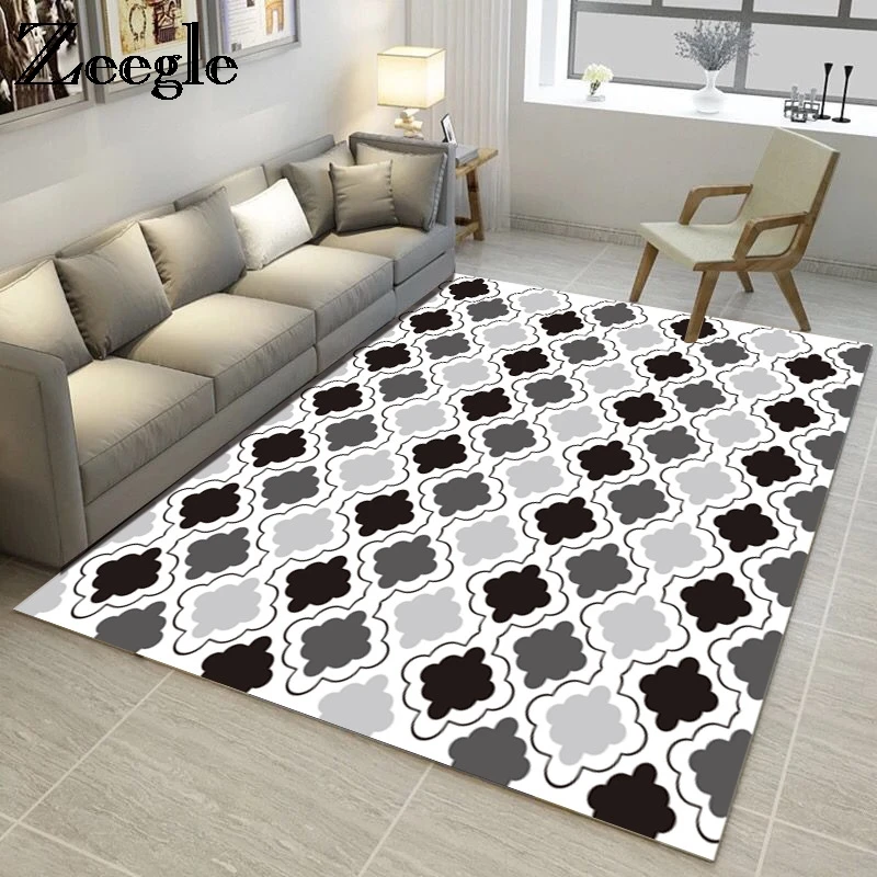 Zeegle Home Decor коврик геометрический ковры для Гостиная Нескользящие диван стол