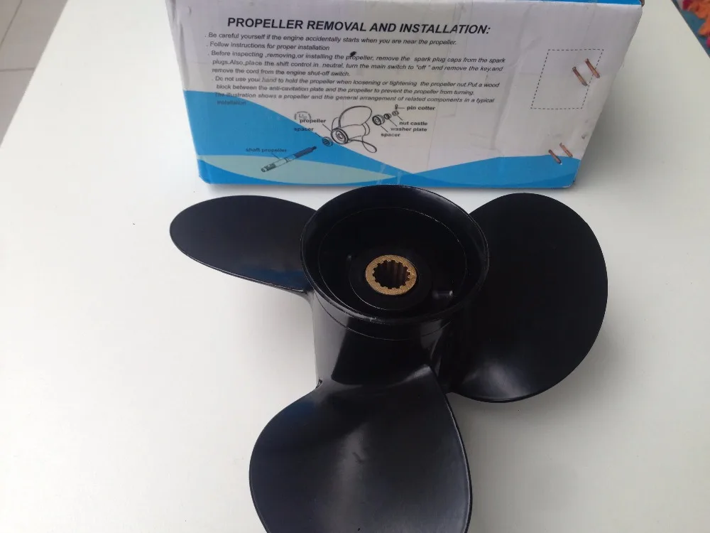 9.25 X 9 18HP TOHATSU PROPELLER лодочный мотор подвесной алюминиевый гребной винт для лодочных