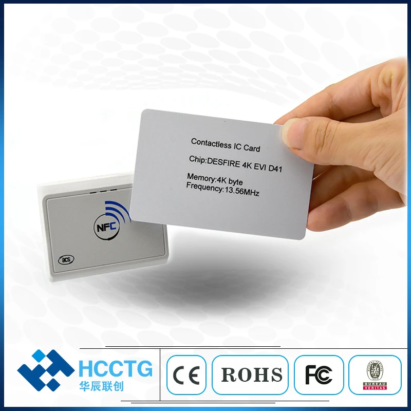 Портативный Pocketmate CCID USB ACS Бесконтактный Bluetooth NFC считыватель смарт карт ACR1311U