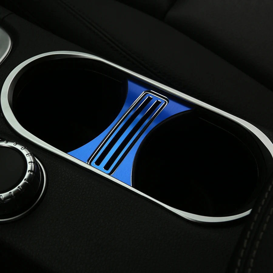 Alumium Alloy Cup Holder Cover Frame Trim Sticker For Mercedes Benz GLA CLA A Class Car Styling Accessories | Автомобили и