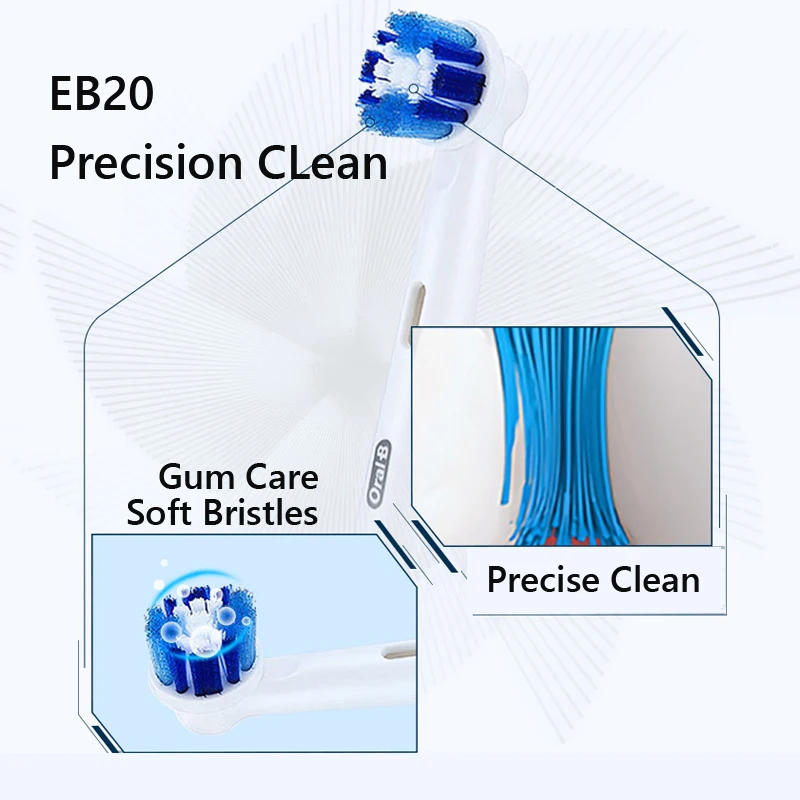 Oral B насадки для зубной щетки EB18 2 EB20 EB25 Зубная щётка головки способный