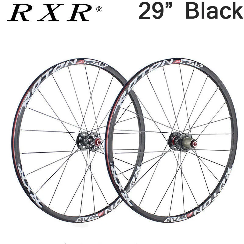 Black-29 Колеса для горных велосипедов 2" 27,5" 2" углеродная велосипедная ось для колес из углеволокна комплект велосипедных колес 7-11 s алюминиевый барабан колеса Тормозные колеса - Цвет: Black-29