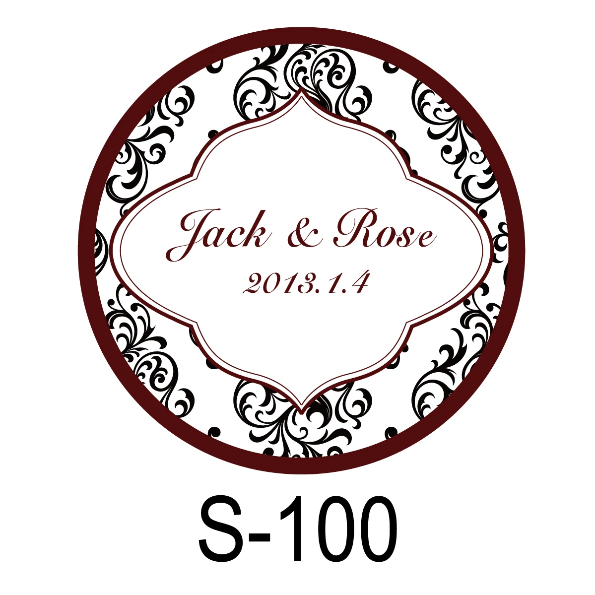 

150pcs/lot personalized candy sticker favor sticker for wedding bride shower wedding party decoration small circle S100