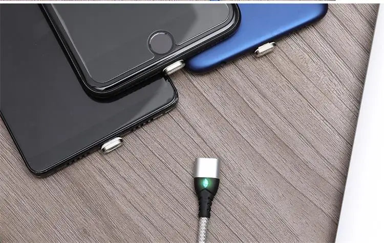 IONCT Магнитный кабель 3A Быстрая зарядка для айфона IPad Xiaomi samsung Android магнитная зарядка телефон магнит зарядное устройство Micro USB type C провод для зарядки data