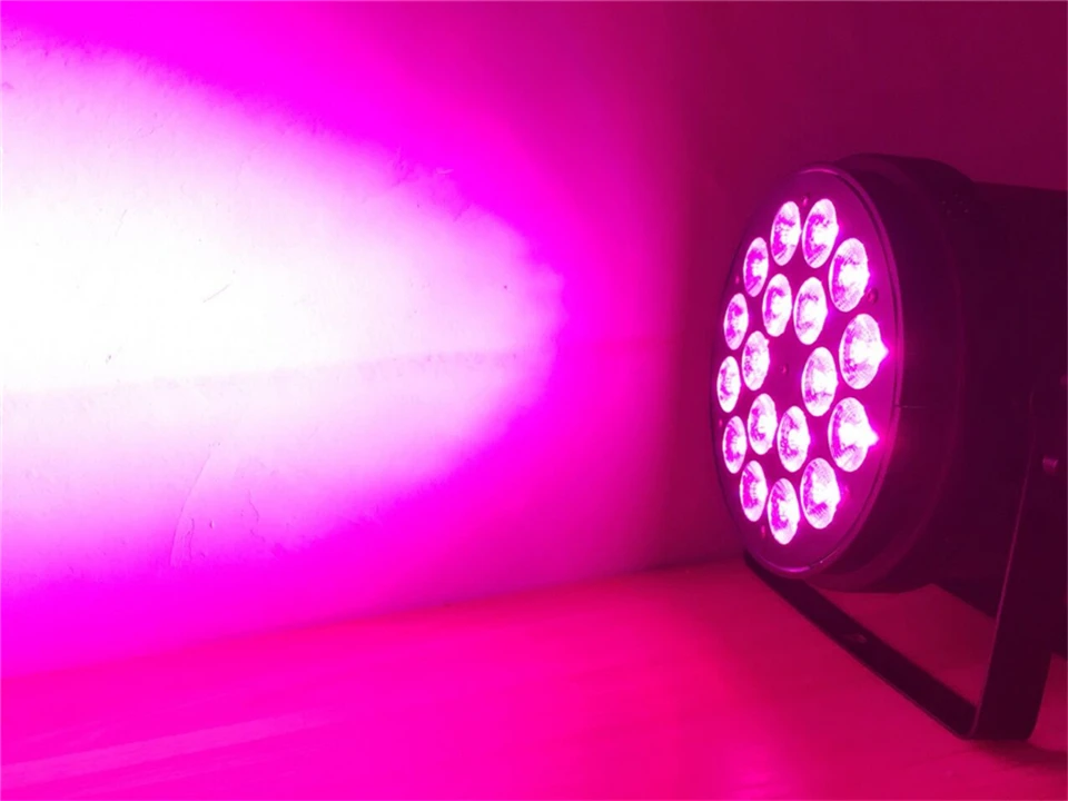 6 pz 18x18 W LED Par Luci con 1 чехол для полета rgbwa uv в led par luce | Лампы и освещение
