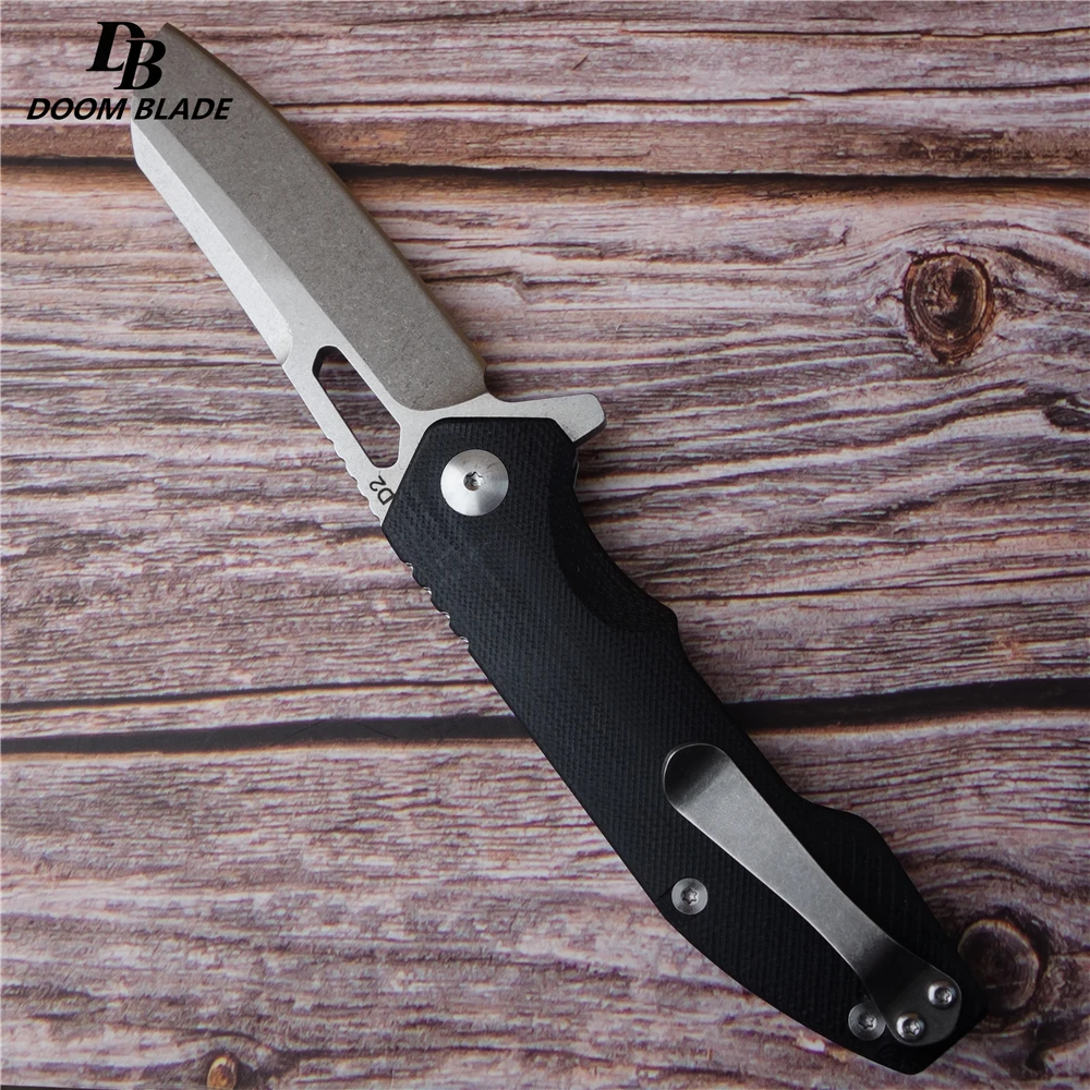 7," FH11 60-61HRC ножи Складной нож тактический карманный нож s G10 Ручка D2 лезвие человек практичный открытый инструмент для кемпинга