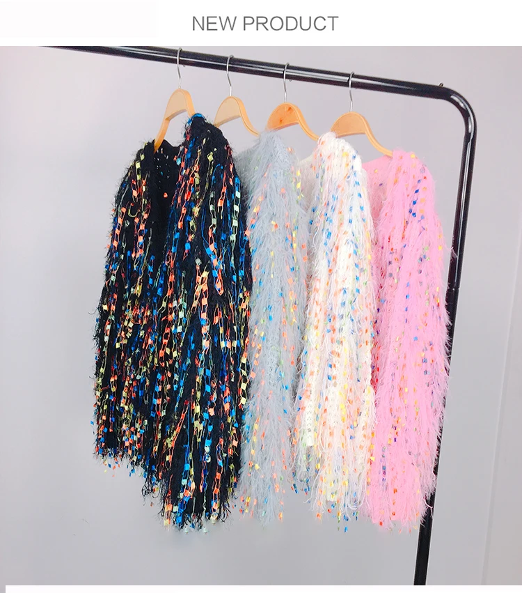Autumn tassel Sweater Women long sleeve knitted Cardigans |