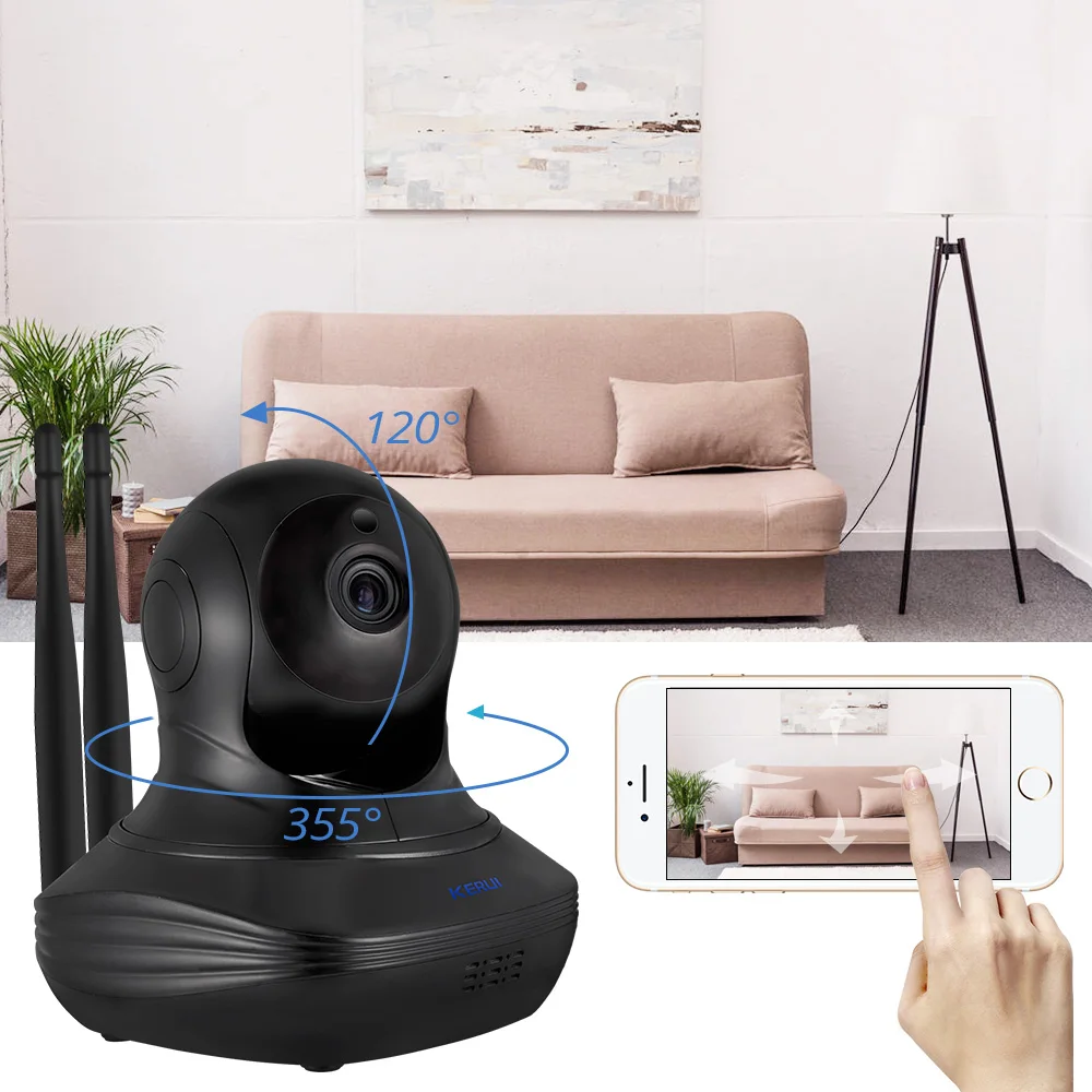 PTZ Full HD 1080P беспроводная Wi-Fi ip-камера с управлением через приложение, камера видеонаблюдения в помещении, двухстороннее аудио ночное видение