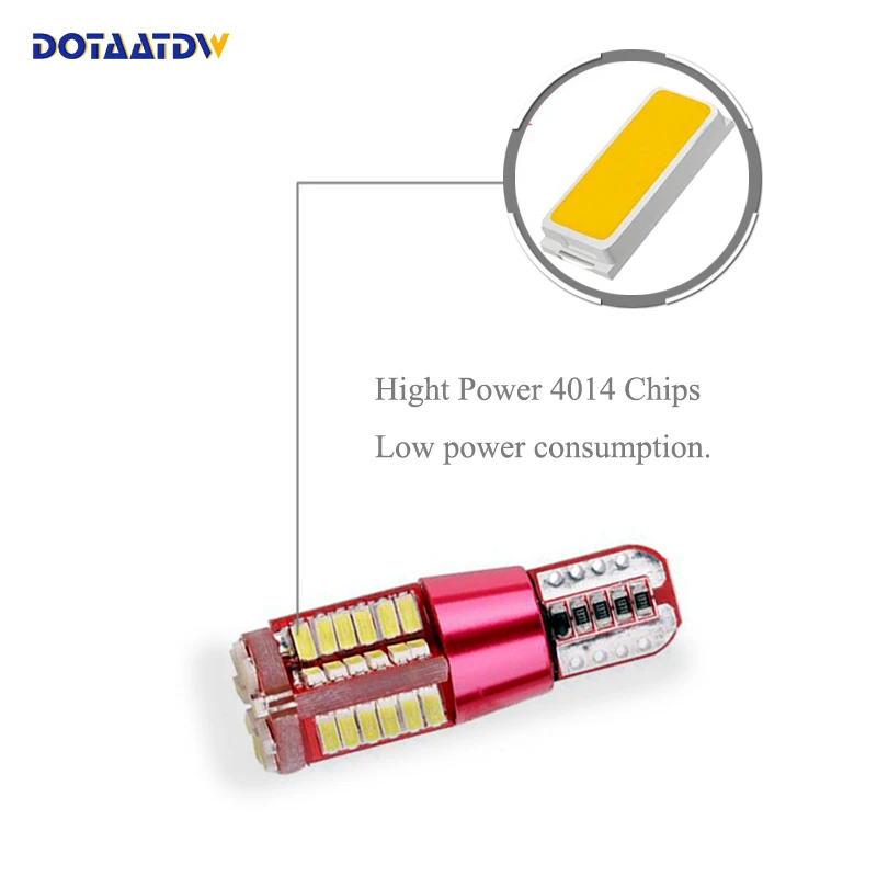 2x T10 168 194 W5W светодиодный 4014 CREE чип Сменные лампы Автомобильный номерной знак