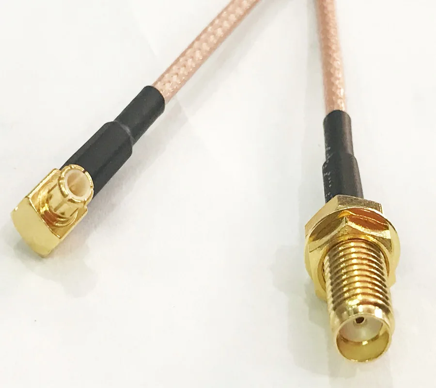 10 шт. SMA jack Female bulkhead to MCX Штекер правый угол кабель pigtail RG316 15 см|bulkhead|sm plug |