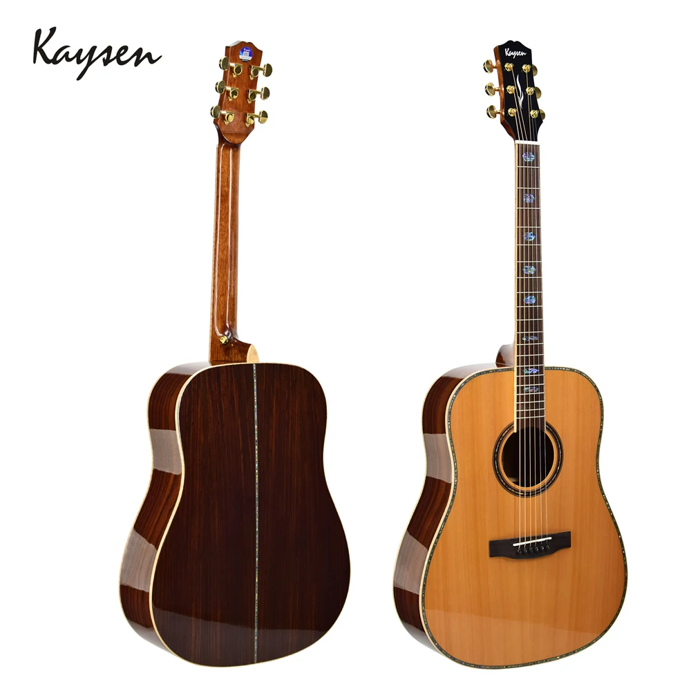 Kaysen 41 дюймов гитара AA класс ель одноплатная из красного дерева высокого класса