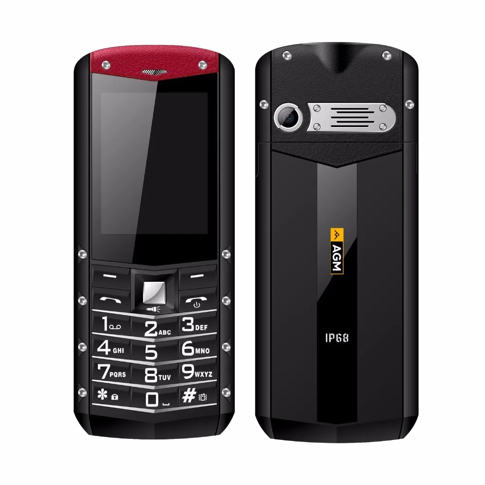 AGM M2 русская клавиатура IP68 водонепроницаемый ударопрочный пылезащитный 2G GSM телефон 2,4 дюймов SC6531DA 32MB+ 32MB 0.3MP 1970mAh мобильный телефон