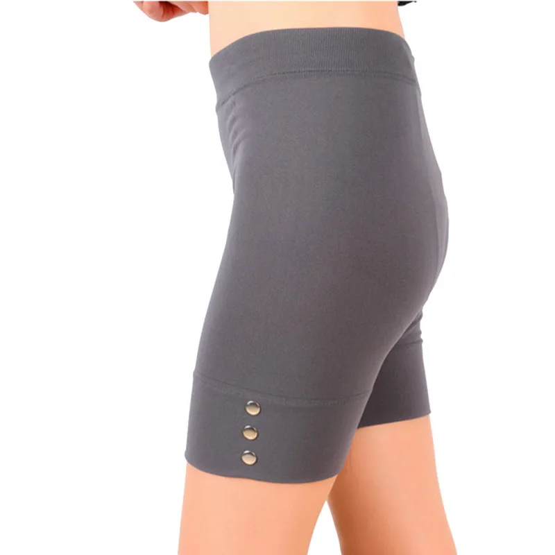 LASPERAL 9 Color Safety Short Pants Women Summer Vintage Under Skirt Slim Skinny Fashion Solid Button Shorts |