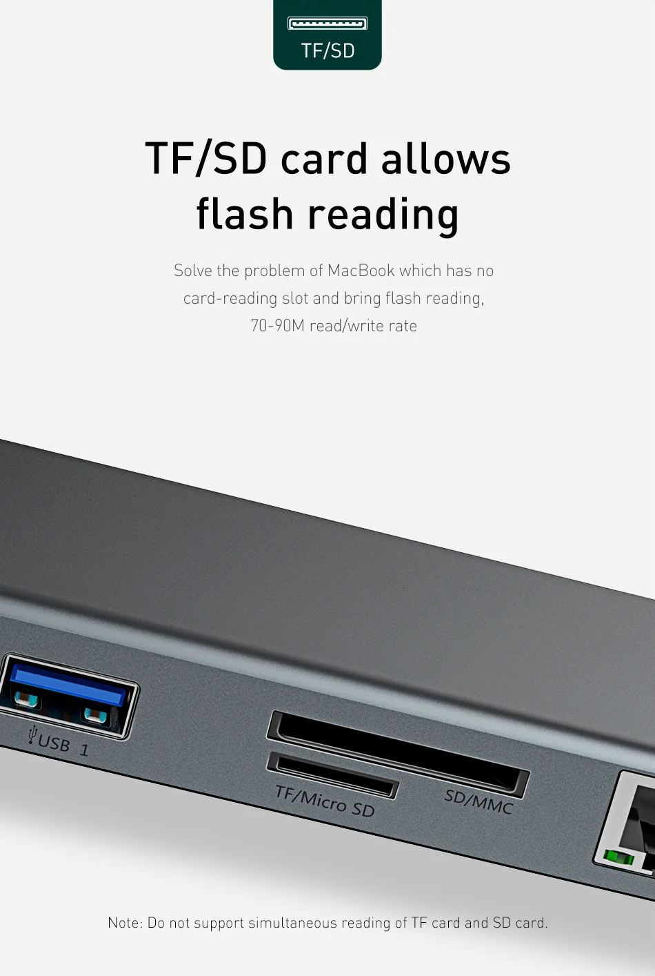 Baseus концентратор USB type C до 3,0 USB HDMI RJ45 usb-хаб для MacBook Pro Аксессуары USB разветвитель мульти 11 портов type C концентратор USB-C