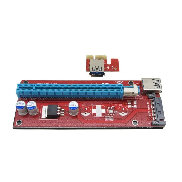 60 см PCI-E PCI Express 1x до 16x Райзер-карта USB3.0 кабель SATA питания PCIE Райзер 007 для майнинга