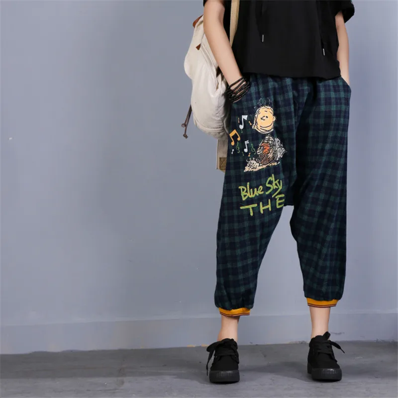 Boo Ace Summer Vintage Womens Harem Sweatpants Baggy Hip Hop Pants Free Size YF01715 | Женская одежда