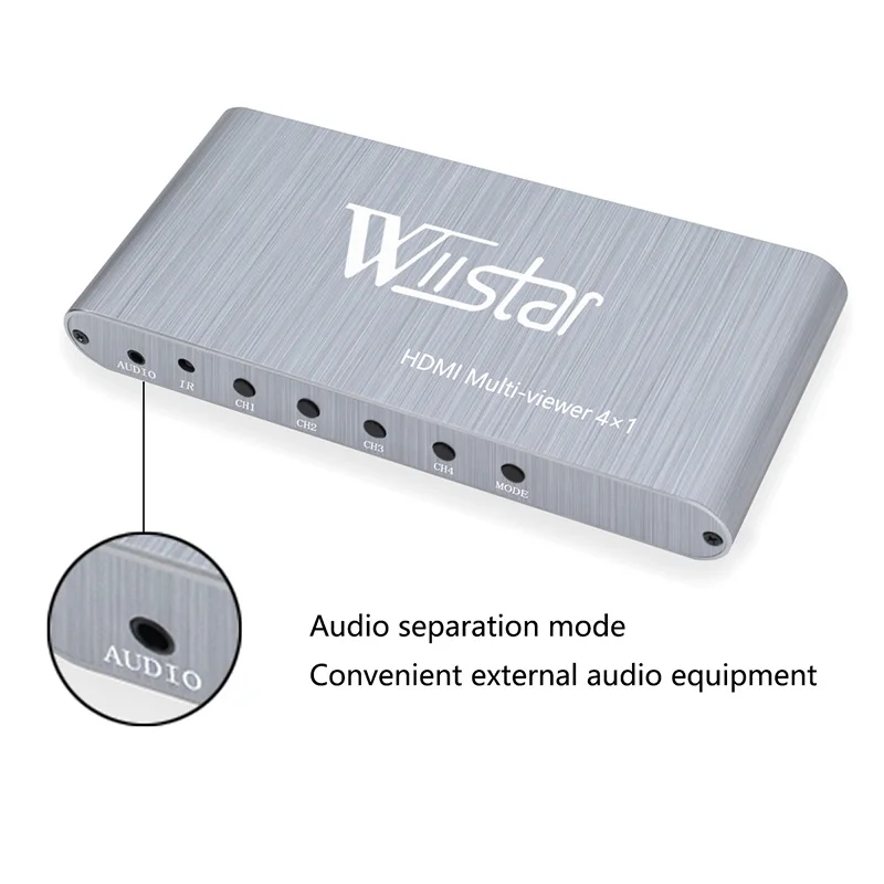 Wiistar HDMI мультипросмотр 4x1 4 в 1 выход переключатель 4X1 Поддержка 3 HDCP 2 4X1|wiistar| |