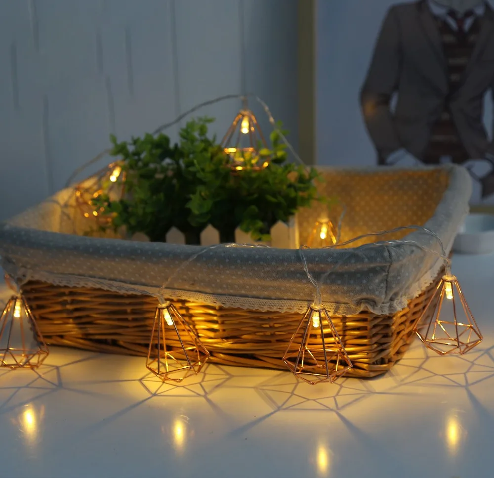 Mycyk Новый INS розовый сад алмазные светодиодные гирлянды в скандинавском стиле