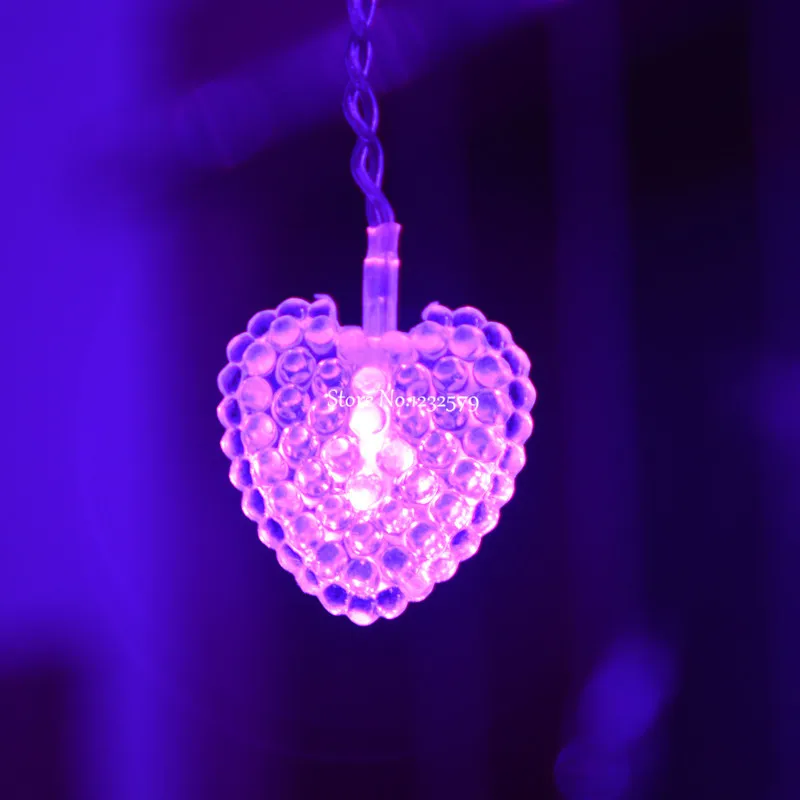 1 5 м светодиодная гирлянда сказочные огни Luces De Navidad романтическая форма сердца
