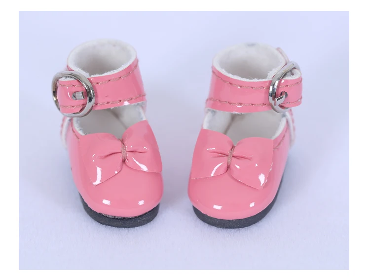 Shoes For BJD Doll 1/8 leather shoesMini Shoes For lati YOSD pukipuki BJD Dolls WX8-41 Length 2.9cm width 1.2cm Doll Accessories