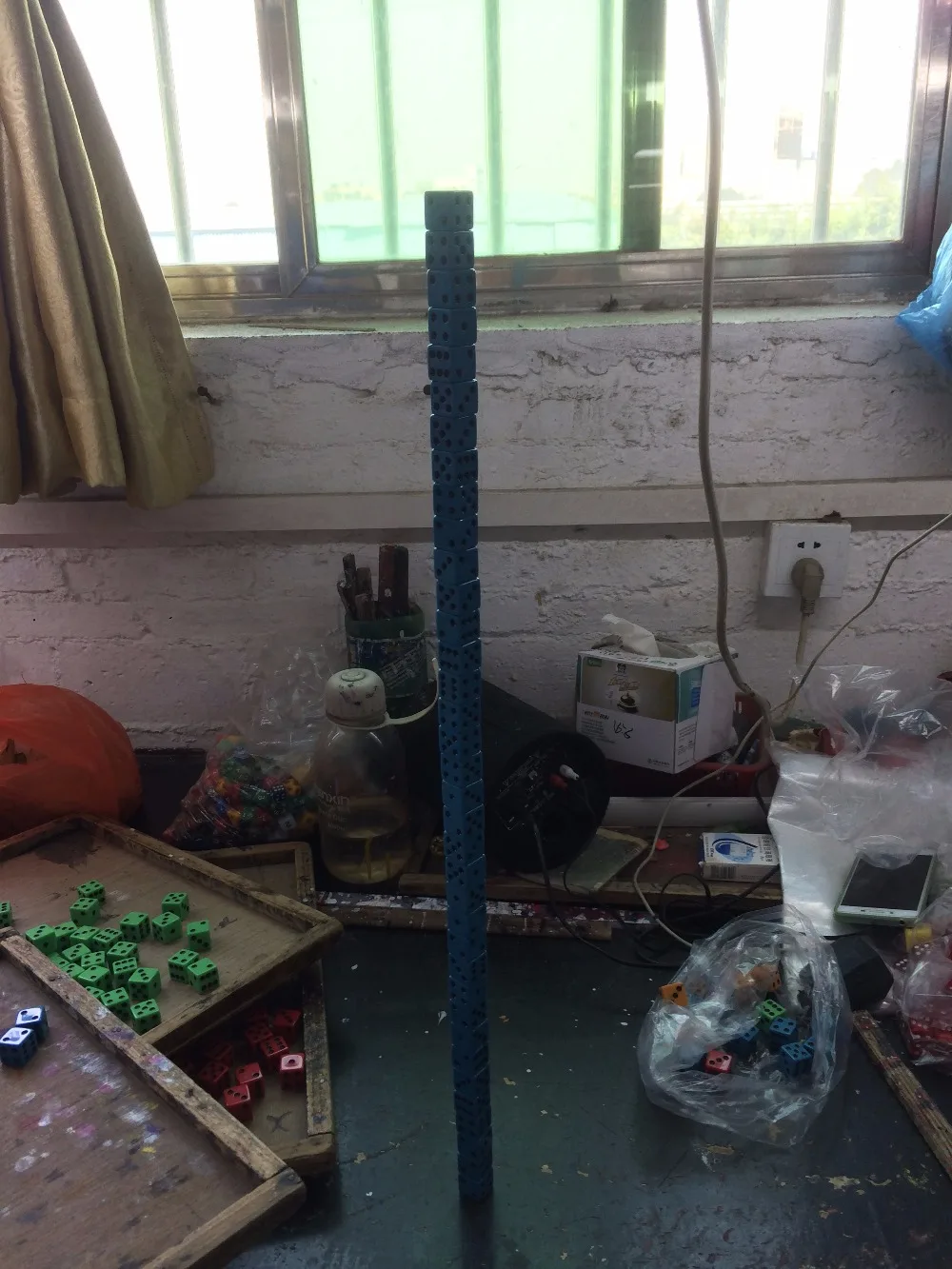 Цветные игральные кубики с квадратным углом 18 мм многослойный стек под