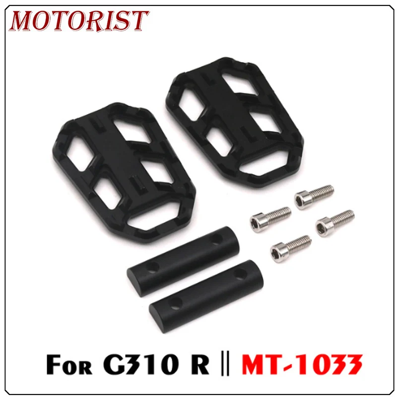 

For BMW G310R G310GS 2017 2018 g 310r 310gs G310 r gs 17 18 Motorcycle Billet Footrest Wide Pedals Pedal Rest Footpegs