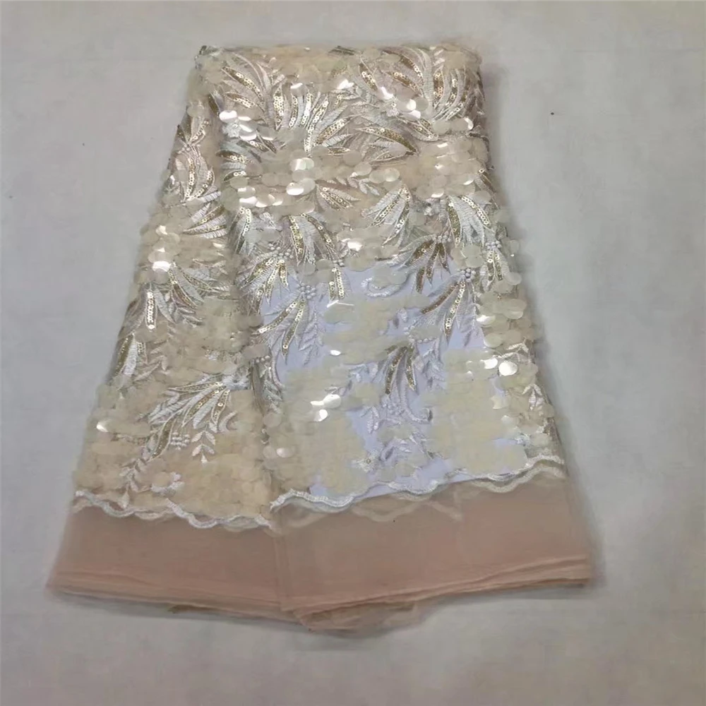 2017 последние африканские блесток Тюль Кружево Ткань высокое качество расшитые