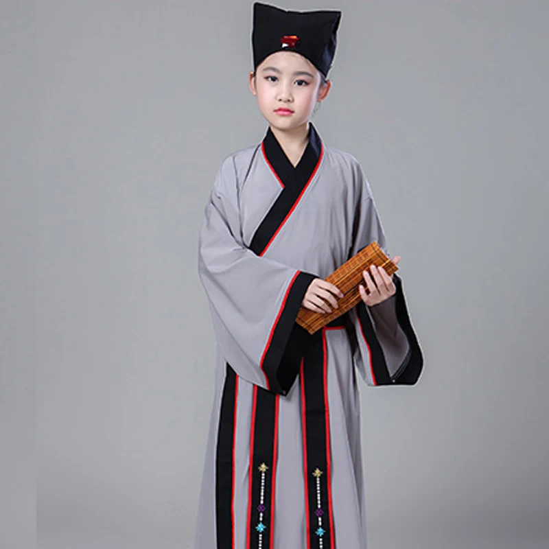 Древний китайский костюм hanfu Детские китайские традиционные костюмы для
