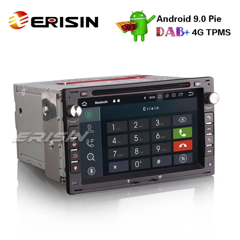Erisin ES4886V 7 &quotAndroid 9 0 Авторадио DAB + GPS RDS 4G для VW Passat T5 Polo Golf Seat Peugeot 307 | Автомобили и
