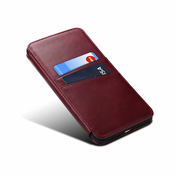Роскошный чехол-кошелек из натуральной кожи для iPhone X чехол с отделением карт iPhoneX