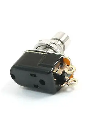 2 контактный SPST мгновенная гитара Эффекты кнопочный ножной переключатель AC 250V