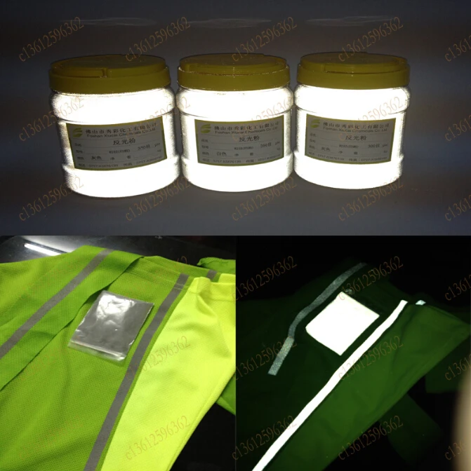 100 г Супер яркий светоотражающий порошок высокая рефракция стеклянная