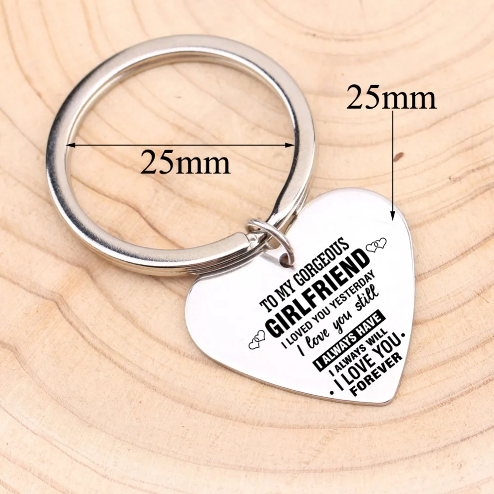 Брелок к моему великолепному... я тебя люблю для подруги 3 цвета в форме сердца