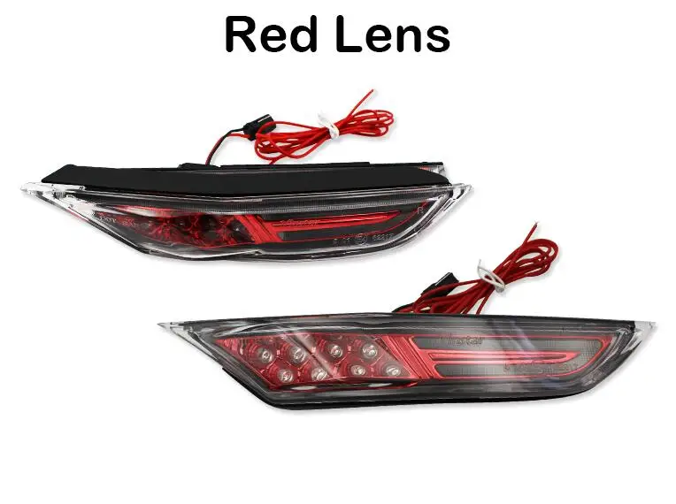 IJDM высокой мощности Белые/Янтарные светодиодные, боковые, габаритные фонари для 2007- Nissan GT-R R35 парковочные огни или DRL на указатели поворота светодиодный - Испускаемый цвет: Red Lens