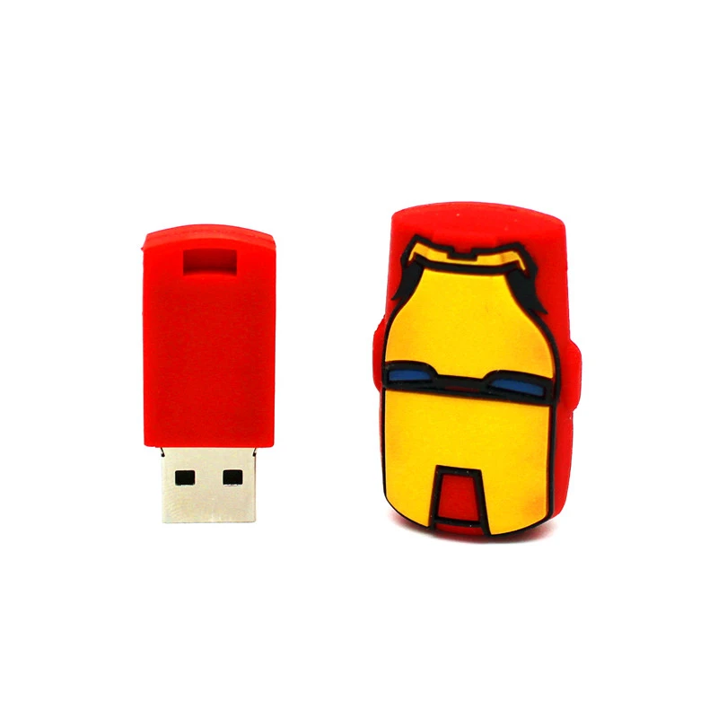 USB флеш-накопитель с мультяшным супергероем 4 ГБ 8 16 32 64 Железный человек |